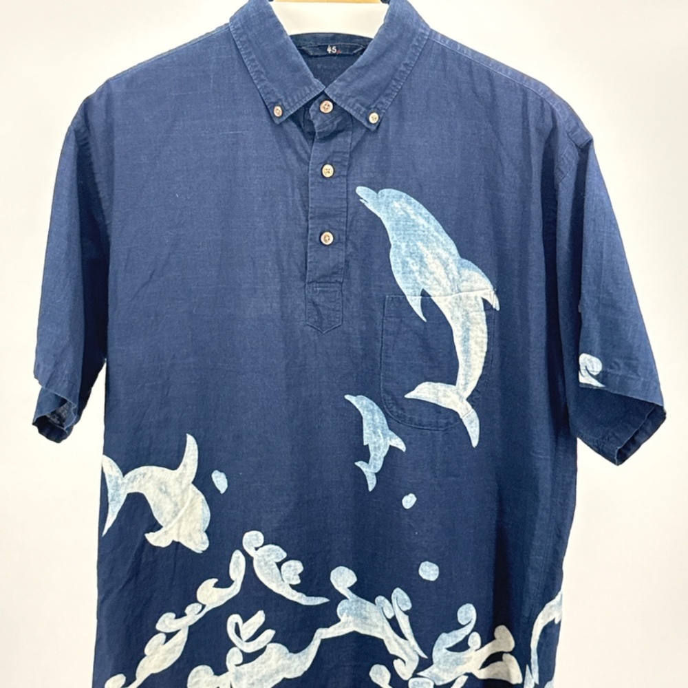 45r Indigo Dyed Pullover Shirt